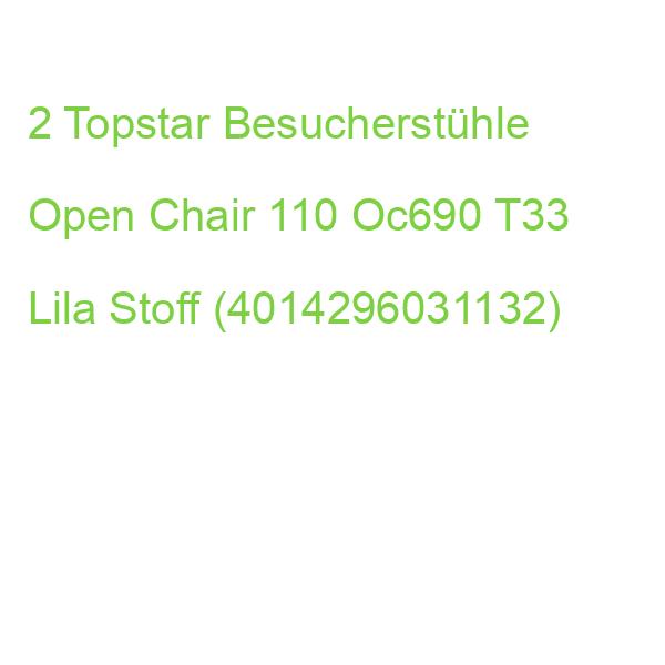2 Topstar Besucherstühle Open Chair 110 Oc690 T33 Lila Stoff (4014296031132)