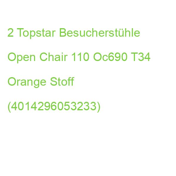 2 Topstar Besucherstühle Open Chair 110 Oc690 T34 Orange Stoff (4014296053233)