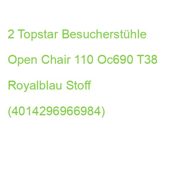 2 Topstar Besucherstühle Open Chair 110 Oc690 T38 Royalblau Stoff (4014296966984)