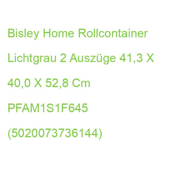 Bisley Home Rollcontainer Lichtgrau 2 Auszüge 41,3 X 40,0 X 52,8 Cm PFAM1S1F645 (5020073736144)