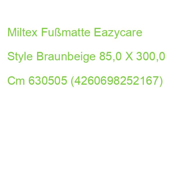 Miltex Fußmatte Eazycare Style Braunbeige 85,0 X 300,0 Cm 630505 (4260698252167)