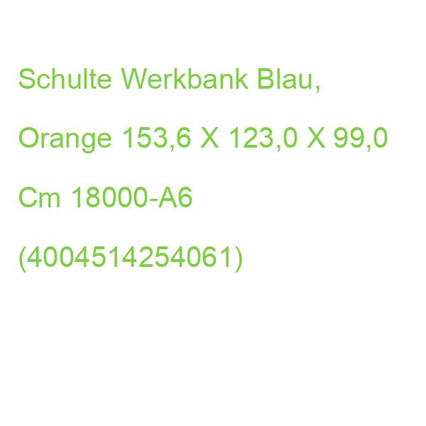 Schulte Werkbank Blau, Orange 153,6 X 123,0 X 99,0 Cm 18000-A6 (4004514254061)