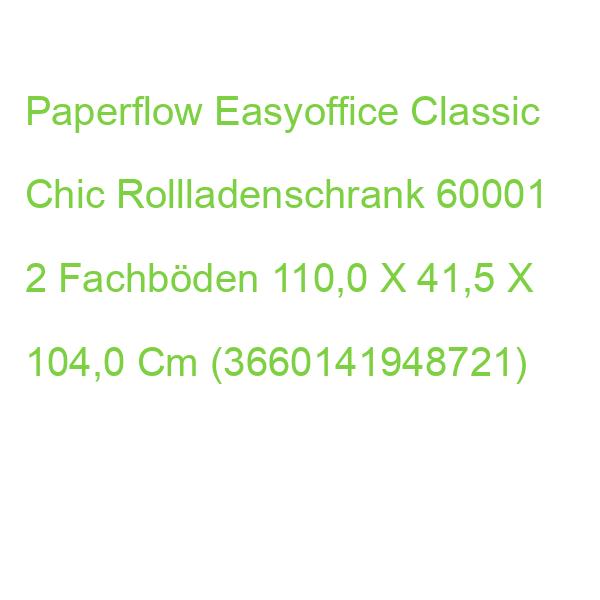 Paperflow Easyoffice Classic Chic Rollladenschrank 60001 2 Fachböden 110,0 X 41,5 X 104,0 Cm (3660141948721)