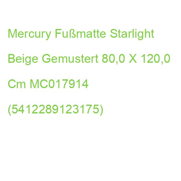 Mercury Fußmatte Starlight Beige Gemustert 80,0 X 120,0 Cm MC017914 (5412289123175)