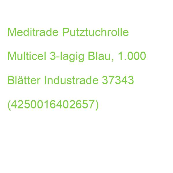 Industrade Putztuchrolle Multicel 3-lagig Blau, 1.000 Blätter 37343 (4250016402657)