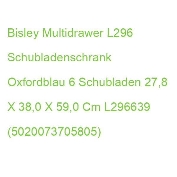 Bisley Multidrawer L296 Schubladenschrank Oxfordblau 6 Schubladen 27,8 X 38,0 X 59,0 Cm L296639 (5020073705805)