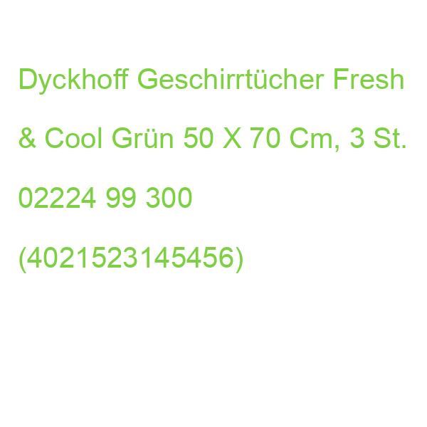 Dyckhoff Geschirrtücher Fresh & Cool Grün 50 X 70 Cm, 3 St. 02224 99 300 (4021523145456)
