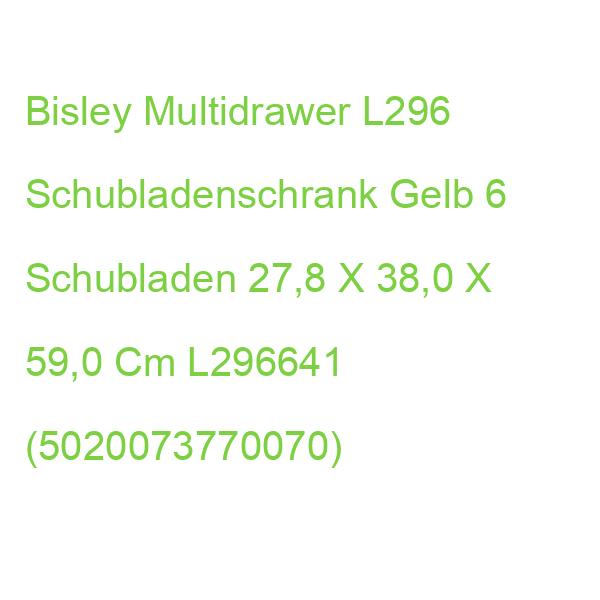Bisley Multidrawer L296 Schubladenschrank Gelb 6 Schubladen 27,8 X 38,0 X 59,0 Cm L296641 (5020073770070)