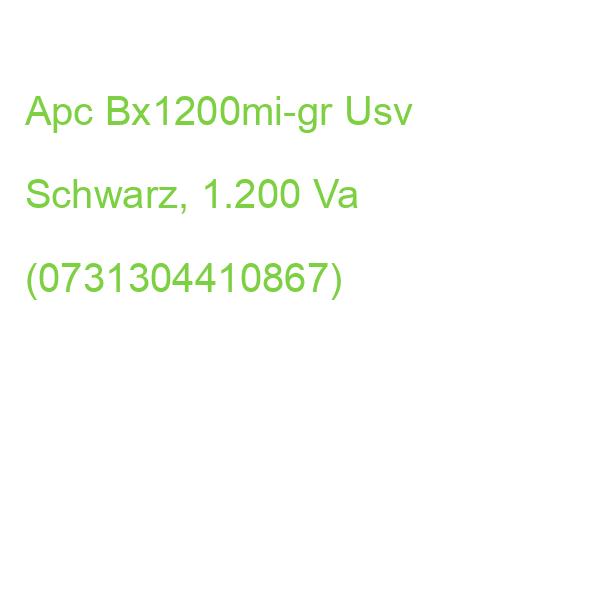 Apc Bx1200mi-gr Usv Schwarz, 1.200 Va (0731304410867)