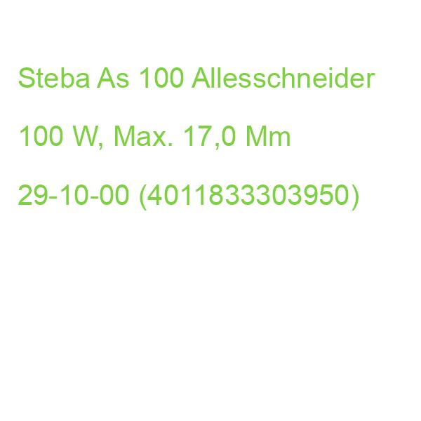 Steba As 100 Allesschneider 100 W, Max. 17,0 Mm 29-10-00 (4011833303950)