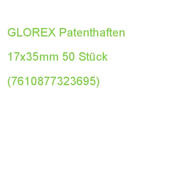GLOREX Patenthaften 17x35mm 50 Stück