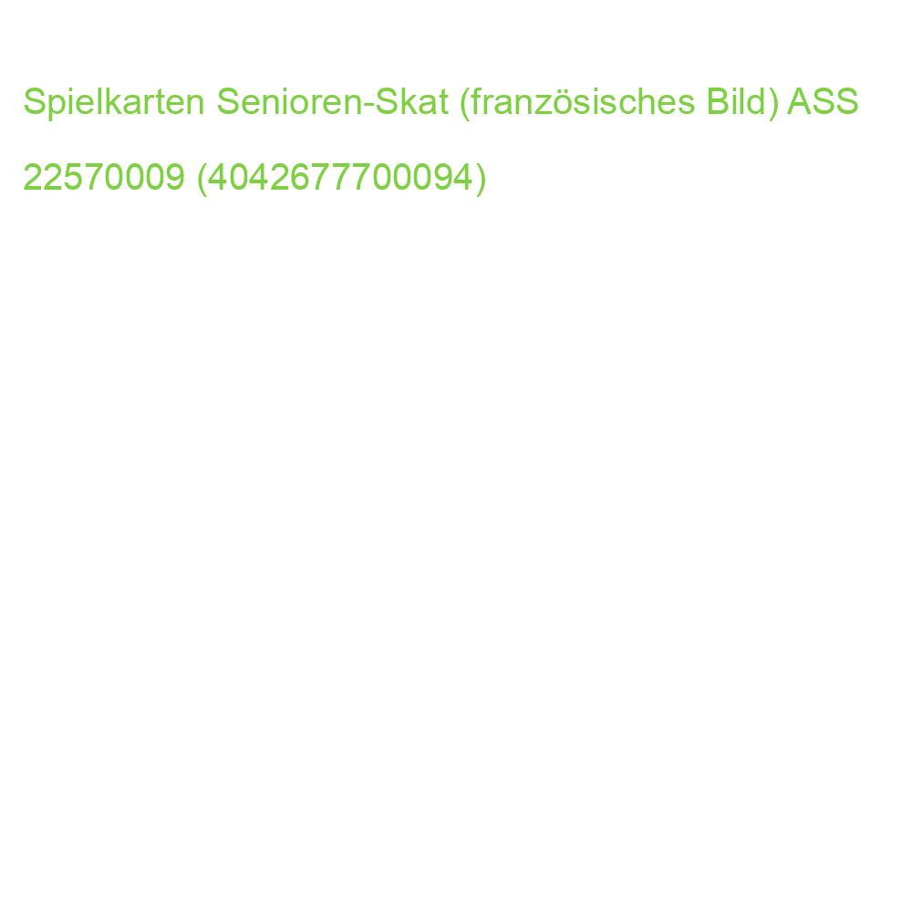 Spielkarten Senioren-Skat (französisches Bild) ASS 22570009 (4042677700094)