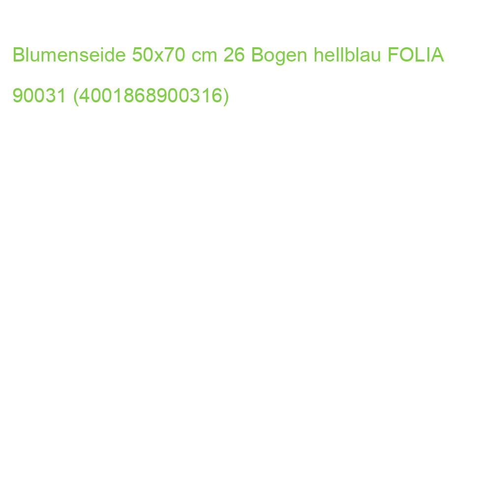 Blumenseide 50x70 cm 26 Bogen hellblau FOLIA 90031 (4001868900316)