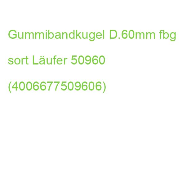 RONDELLA Gummibandkugel  60mm farbig sortiert ca. 200 Stück LÄUFER 50960 (4006677509606)