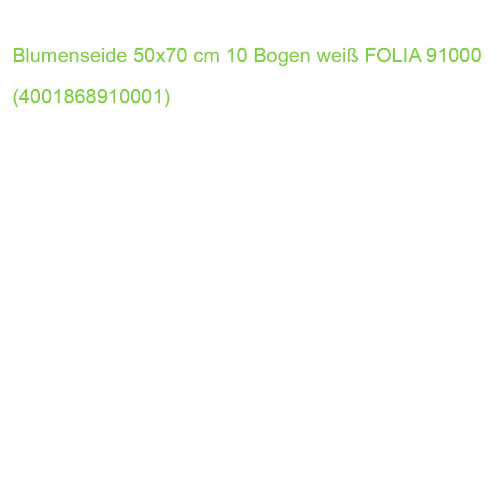 Blumenseide 50x70 cm 10 Bogen weiß FOLIA 91000 (4001868910001)