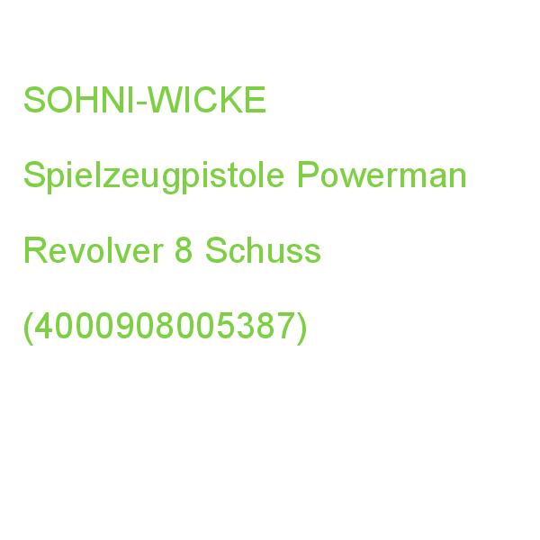 SOHNI Spielzeugrevolver Powerman mit 8 Schuss schwarz braun (4000908005387)