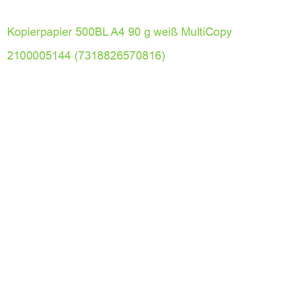 Premiumpapier A4, 90 g qm hochweiß 500 Blatt MULTICOPY 663845 (7318826570816)