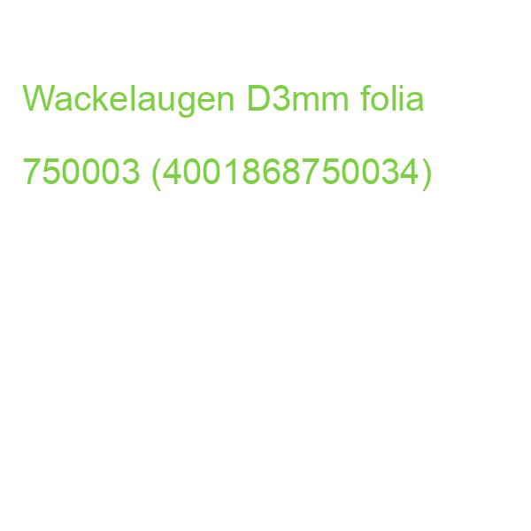 Wackelaugen  3 mm rund 100 Stück FOLIA 750003 (4001868750034)
