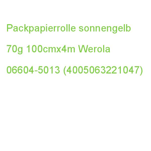 Packpapierrolle sonnengelb WEROLA 06604-5013 (4005063221047)