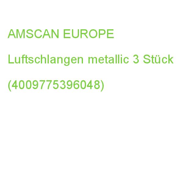 RIETHMÜLLE Luftschlangen Metallic mehrfarbig 3 Stück (4009775396048)