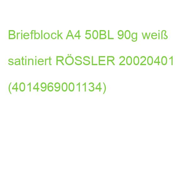 Briefblock Dürener Tradition A4, 50 Blatt weiß satiniert RÖSSLER 20020401 (4014969001134)