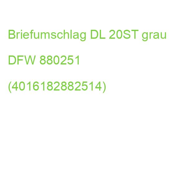 Briefumschlag Marmorpapier DIN lang gefüttert 90 g qm 20 Stück grau DFW 880251 (4016182882514)
