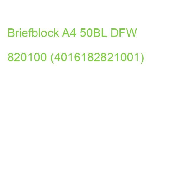 Briefblock Edelleinen A4, unliniert 80 g qm 50 Blatt DFW 820100 (4016182821001)