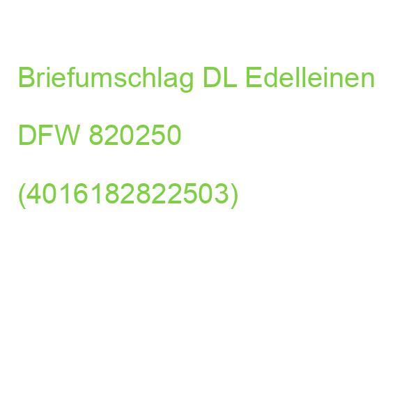 Briefumschlag Edelleinen DIN lang gefüttert 80 g am 25 Stück DFW 820250 (4016182822503)