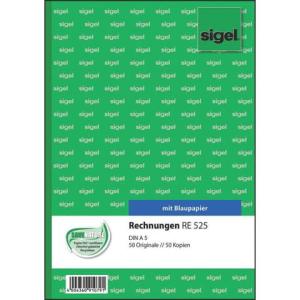 Rechnungen A5, BL MP 2x50 Blatt SIGEL RE525 (4004360910791)
