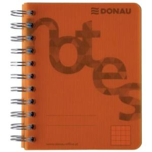 Collegeblock PP Cover A6, kariert orange Donau 7527201-12 (9004546388838)