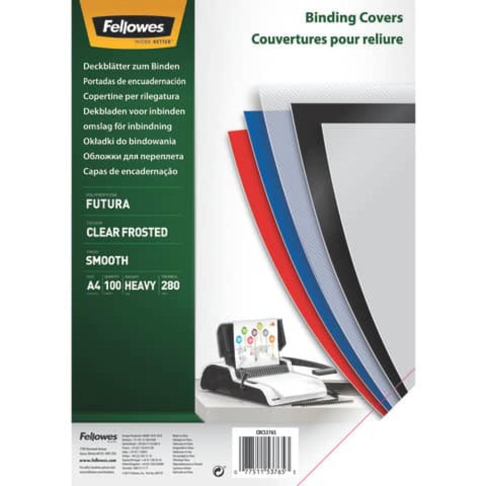 Deckblätter Fantasie A4, PP transparent matt 100 Stück FELLOWES 5376501 (0077511537653)