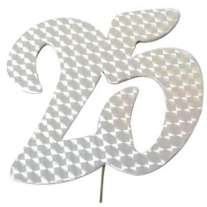 Jubiläumszahl 25 silber 2513825 (4014983138250)