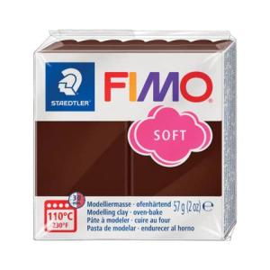 STAEDTLER FIMO Modelliermasse Soft 8020 ofenhärtend schokolade 57g