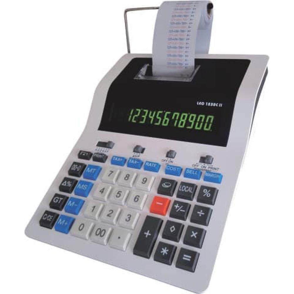 Tischrechner druckend weiß LEO 1230C II (4016596053012)