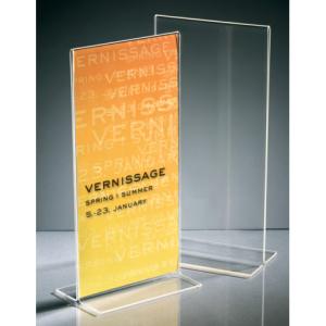 Tischaufsteller gerade glasklar für DL SIGEL TA224 (4004360981692)