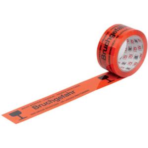 Warnband Bruchgefahr orange schwarz 50 mmx66 m WIHEDÜ 400.083 (4066300400830)