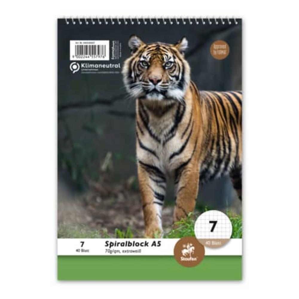 Spiralblock LIN7 A5 40 Blatt 70g qm 7mm kariert STAUFEN STYLE 040540007 (9002244557976)