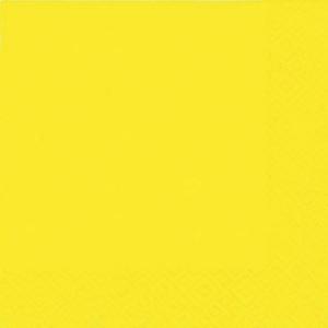 Serviette Zelltuch 33x33 cm uni gelb 1012-0003 (4014995427427)