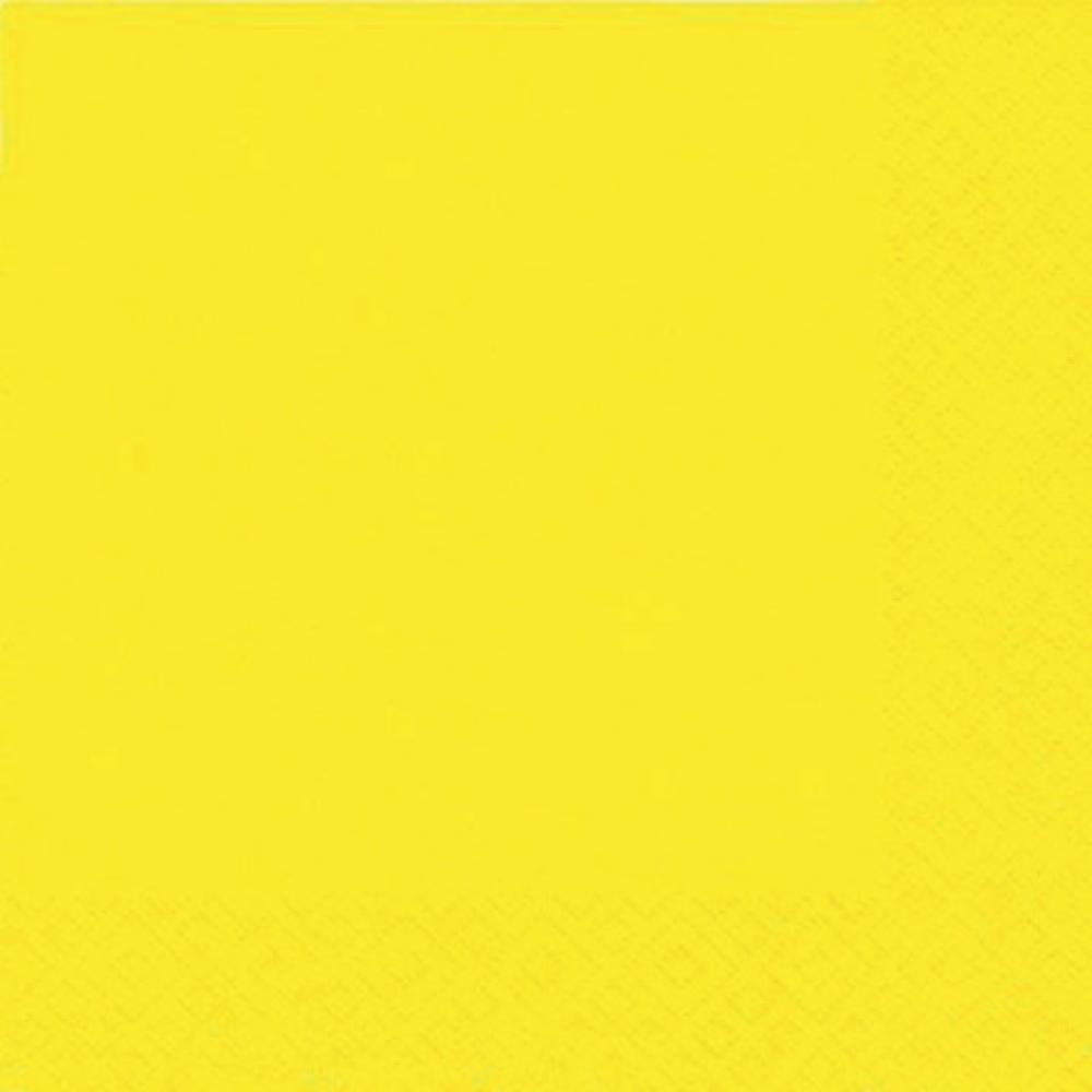 Serviette Zelltuch 33x33 cm uni gelb Braun+ Company 1012-0003 (4014995427427)