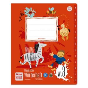 Wörterheft Register Quart W.3 40 Blatt 80g qm 6 6 6mm liniert+1 MST URSUS 060551053 (9002244817179)