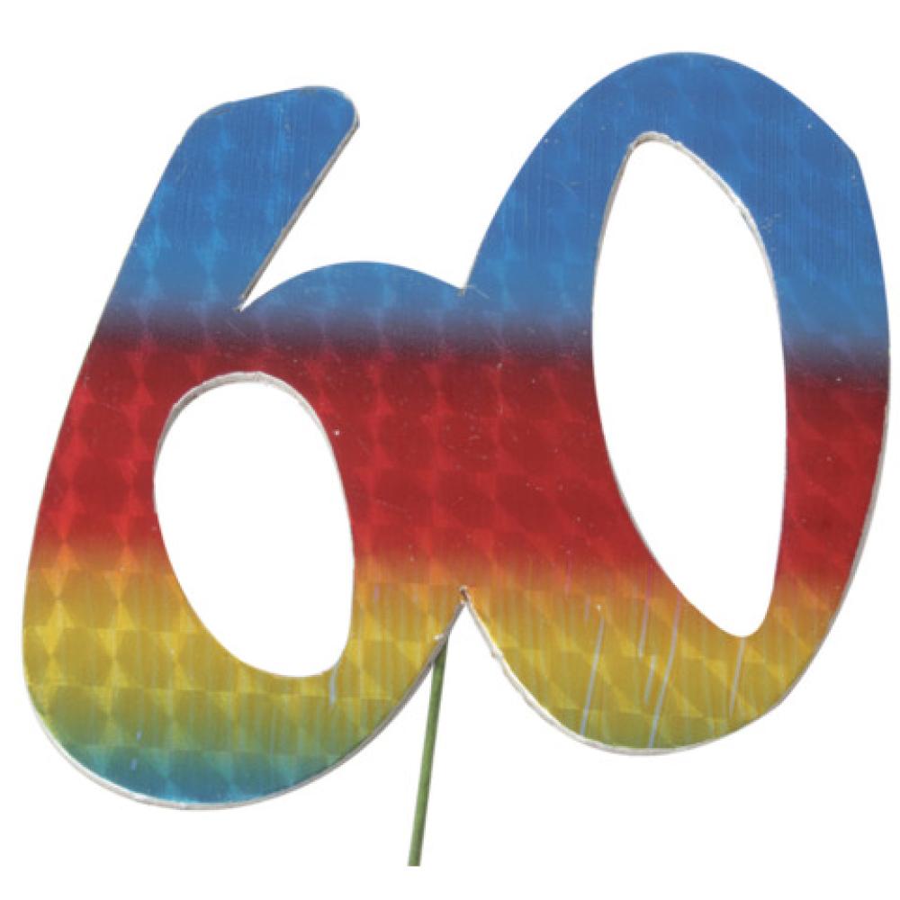 Jubiläumszahl 60 bunt 2514060 (4014983140604)