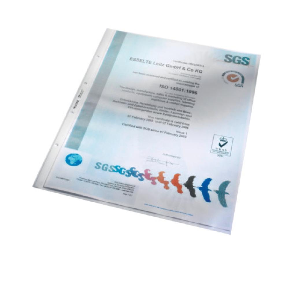 4702 Prospekthülle Standard A3 hoch PP genarbt dokumentenecht farblos Leitz 4702-00-00 (4002432335657)