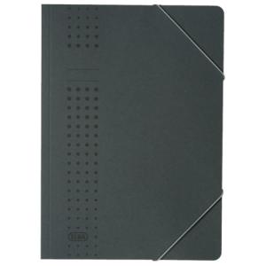 Eckspanner chic A4, für ca. 150 DIN A4-Blätter mit Eckspannergummi aus 320 g m² Karton (RC) anthrazit ELBA 400010101 (40