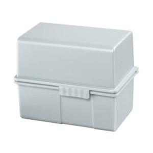 Karteibox DIN A8 quer für 200 Karten mit Stahlscharnier lichtgrau HAN 978-11 (4012473978911)