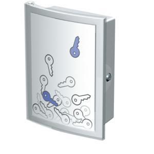 Schlüsselkasten INDEX Hakenleiste für 63 Schlüssel lichtgrau HAN 4023-11 (4012473402317)