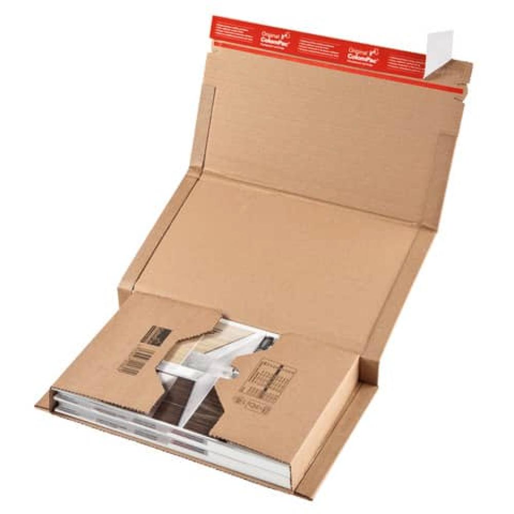 Klassische Versandverpackung zum Wickeln 330x270x80 mm (C4+) braun COLOMPAC 30000225 (4033657201403)