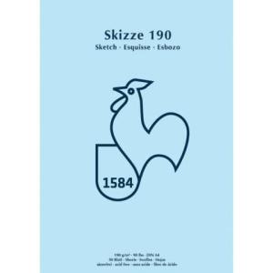 Skizzenblock A4, 190 g qm 50 Blatt HAHNEMÜHLE 60127432 (4011367274320)
