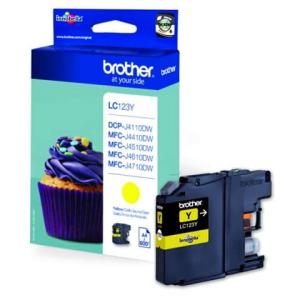 Original Brother Tintenpatrone gelb (LC-123Y) LC123Y (4977766713924)