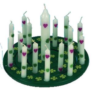 Geburtstagskerzen mit Glücksymbolen 10 Stück mit 1 Lebenslicht 5057 (4009775505716)