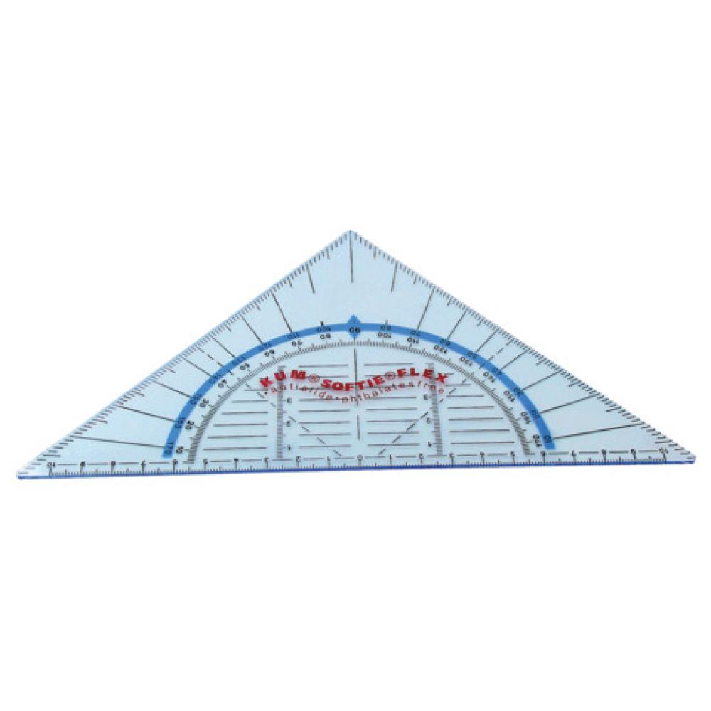 Geometrie-Dreieck ohne Griff Softie Flex 220 mm KUM 225.13.19 (4064900041835)